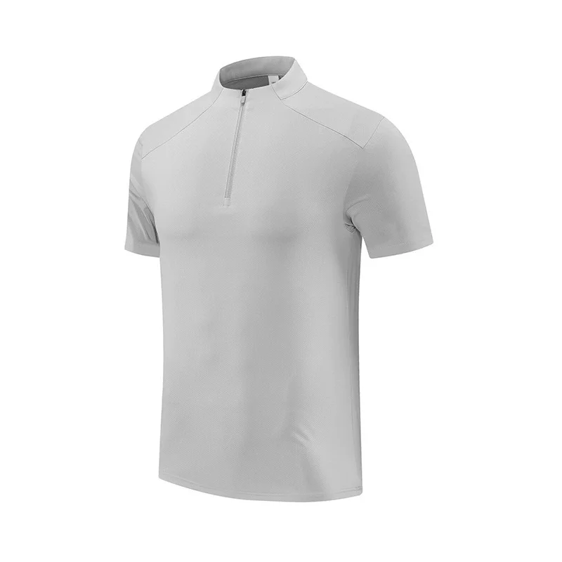 

Prayger Summer Cool Tops Men Quick Dry Tank Zipper Breathable Hole Clothes