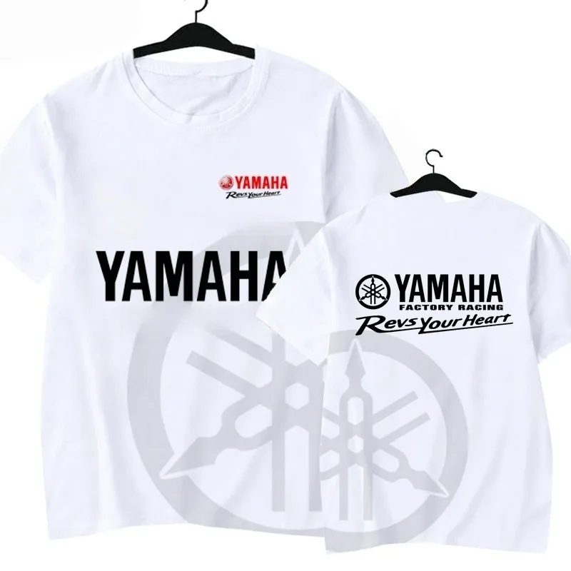 2026 Summer Yamaha Trendy Printed Short Sleeves for Men Women, Fashion, Leisure, Personalized Motorcycle Riding Clothes