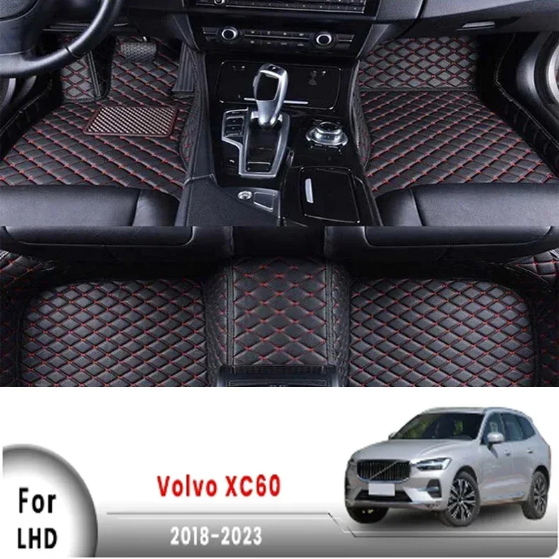 3D For Volvo XC60 2023 2022 2021 2020 2019 2018 Car Floor Mats Carpets Custom Covers Products Auto Interior Accessories Foot Pad