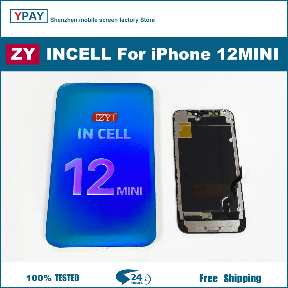 ZY Incell screen For iPhone X XS XR XsMax 11 12 13 LCD Display Touch Screen Digitizer Assembly Replacement Parts LCDs TRUE TONE