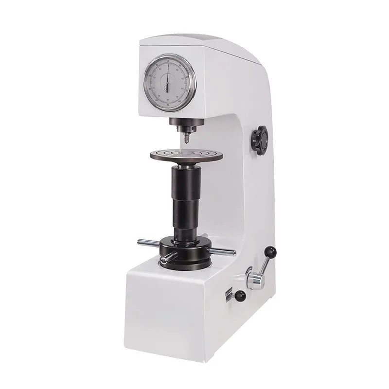 Professional Benchtop Rockwell Hardness Tester Manual Dial Type Hardness Measuring Machine for Metal Steel Alloy Brass Copper