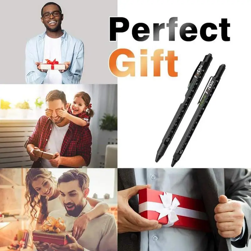 Multi Tool Pen 9 In 1 Stocking Stuffers Father's Day Gifts Mechanical Colors Pencil Office School Stationery For Man & Women