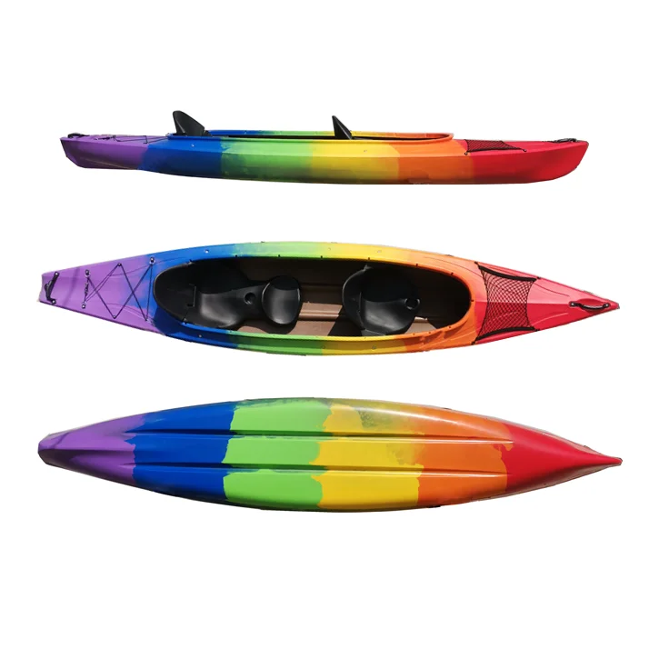 3 Seats Sit In Family Kayak For Recreation With Kids Outdoor Lake River Leisure Water Sport Vessel