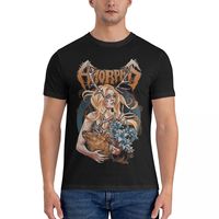 Men's T-Shirts Elegy Heavy Metal Band Novelty Pure Cotton Tee Shirt Short Sleeve Amorphis T Shirts Crewneck Clothing Summer