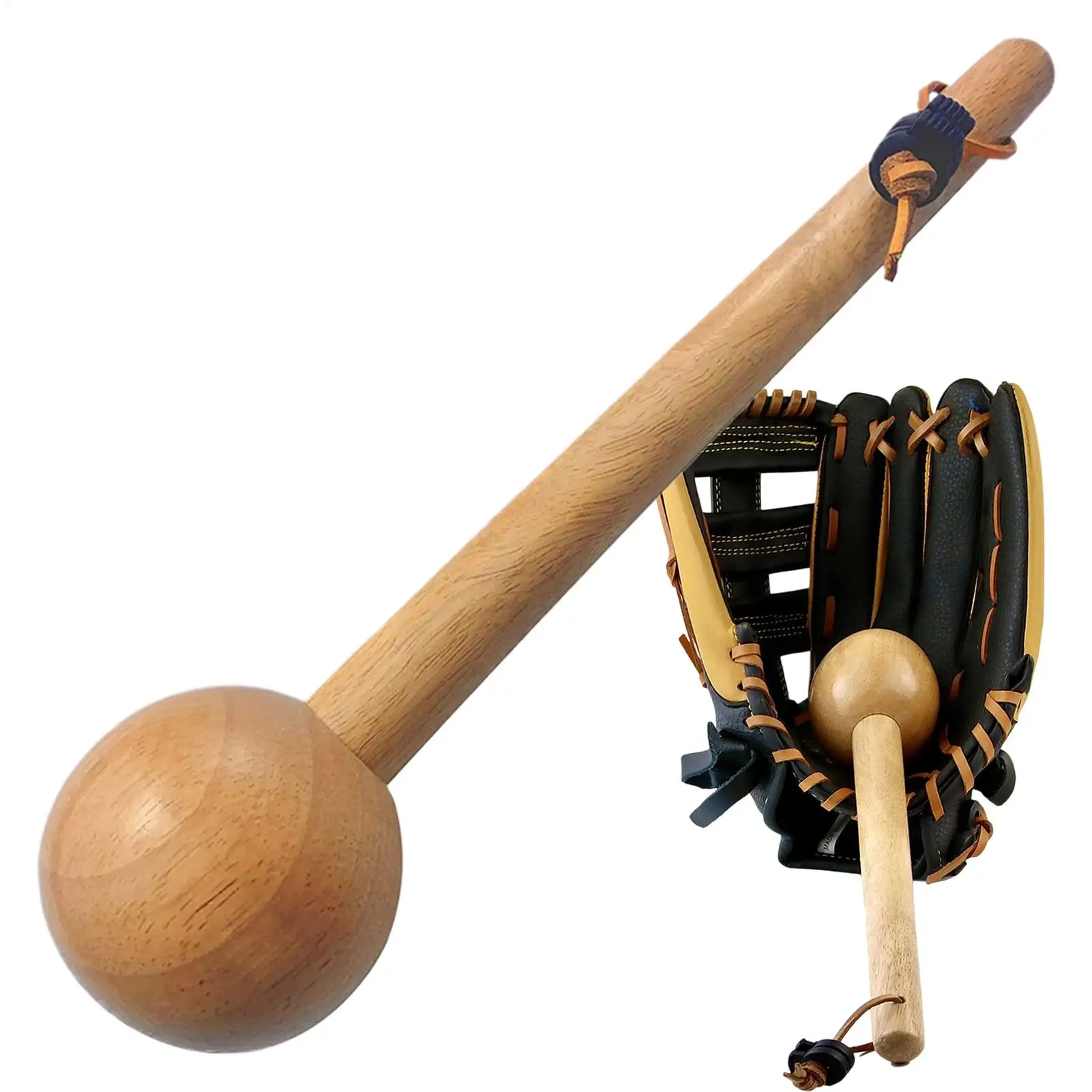 Baseball Glove Shaping Hammer Wood Hammer Shaping Break-in Tool Long Handle Hammer Fitness Equipment for Baseball Lovers
