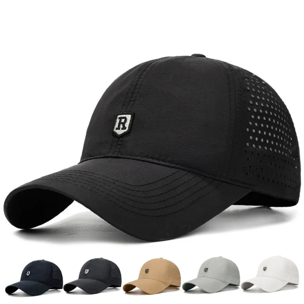 Casquette de baseball décontractée à séchage rapide pour l'été, respirante, protection UV, casquette de sport réglable pour grandes têtes, casquette trucker homme femme
