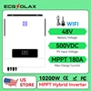 ECGSOLAX 10.2KW ソーラーハイブリッドインバーター 48Vdc 230Vac 最大充電 180A インバーター充電器ソーラーインバーター最大 PV 500VDC 1