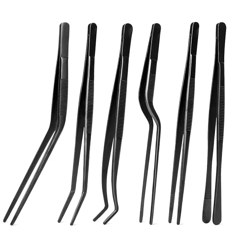 3/5/6-teiliges Küchenzangen-Set, Edelstahl-Lebensmittelzangen, Küchenpinzetten, professionelles Kochpinzetten-Set für präzises Greifen – Detail 1