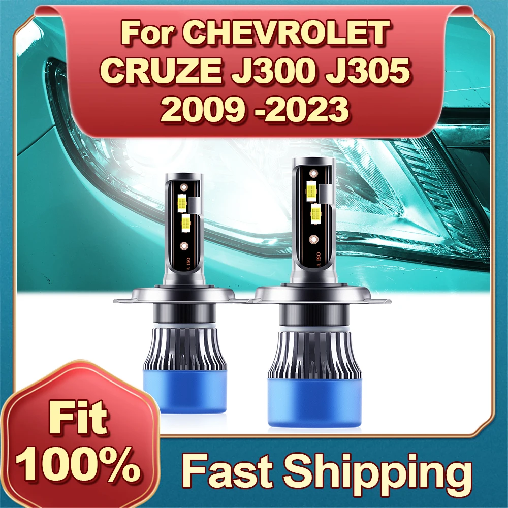 

30000LM H4 LED Headlight Turbo Lamp 6000K White Car Lights For CHEVROLET CRUZE J300 J305 J308 2009 2010 2011 2012 2013-2023