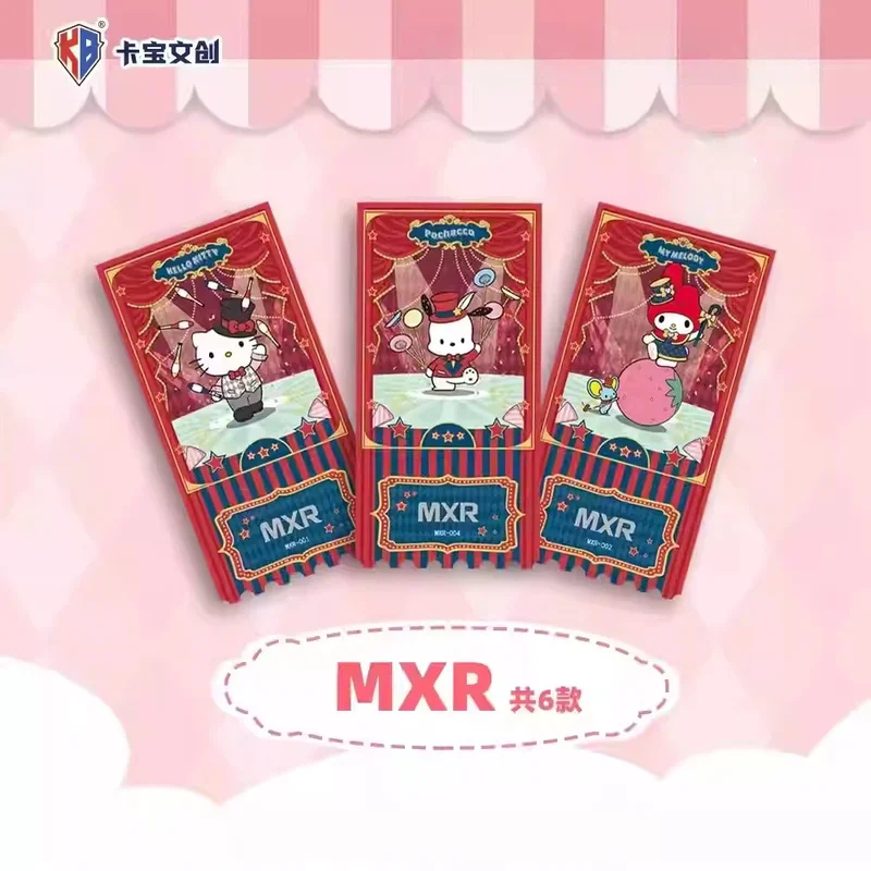 

Новинка в наличии Kabao Creative Kawaii Mymelody Kuromi Ticket Stub Collector Card Offline First Round of Peripheral Surprise Gifts