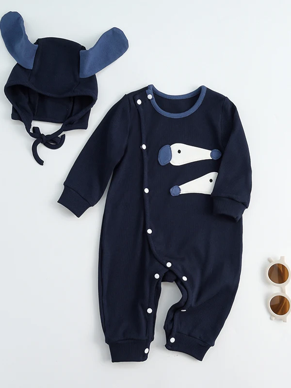 Adorable bébé début automne tenue longue Sve Onesie à la mode infantile en plein air collant taille haute jambe large coton Rer