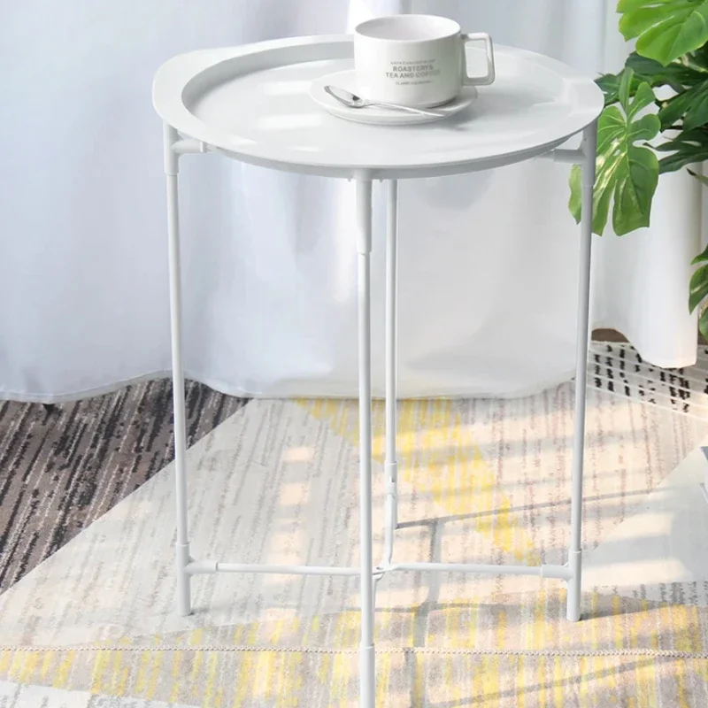 

Simple Nordic Round Iron Tea Table Mini Coffee Table for Living Room Corners Compact Modern Small Space Solution