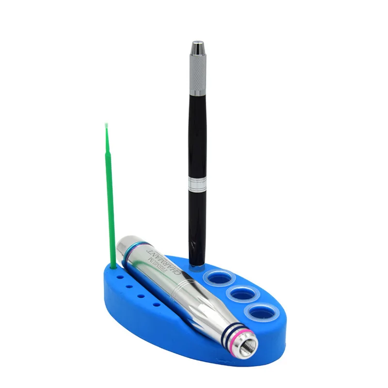 Oval Silicone Cup Rack Color Rack Semi-Permanent Ink Cup Holder Embroidery machine Stand can put Handwriting pen, cotton swab