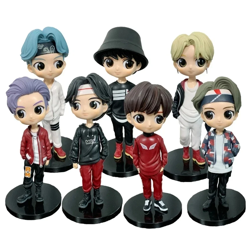 7styles 15.5CM KPOP Star Group PVC Figure Model Toys Bangtan Boys Groups A.R.M.Y Action Figures Doll girls gifts