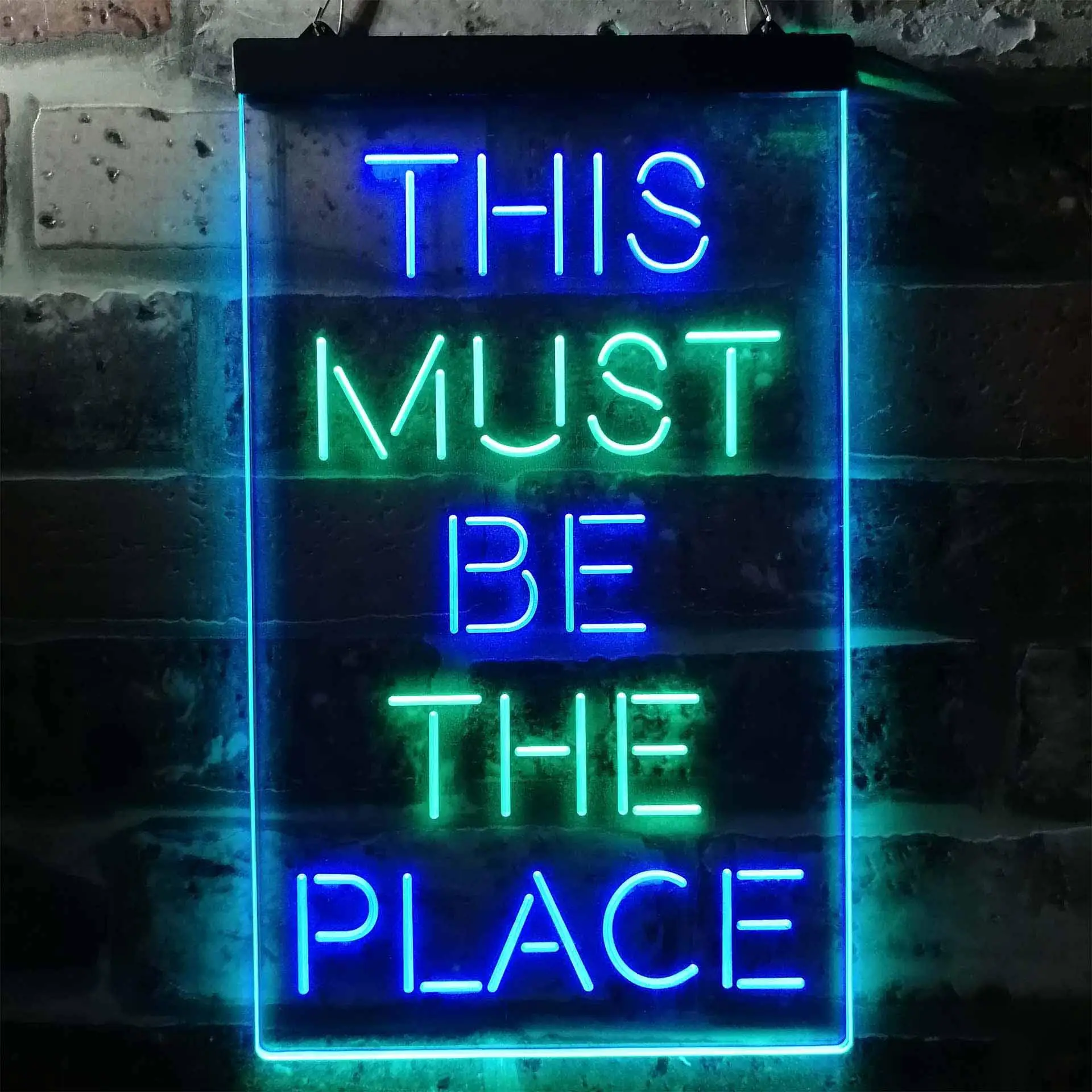 This Must Be The Place Dual Color Led Neon Sign st6-i3775 - view 3
