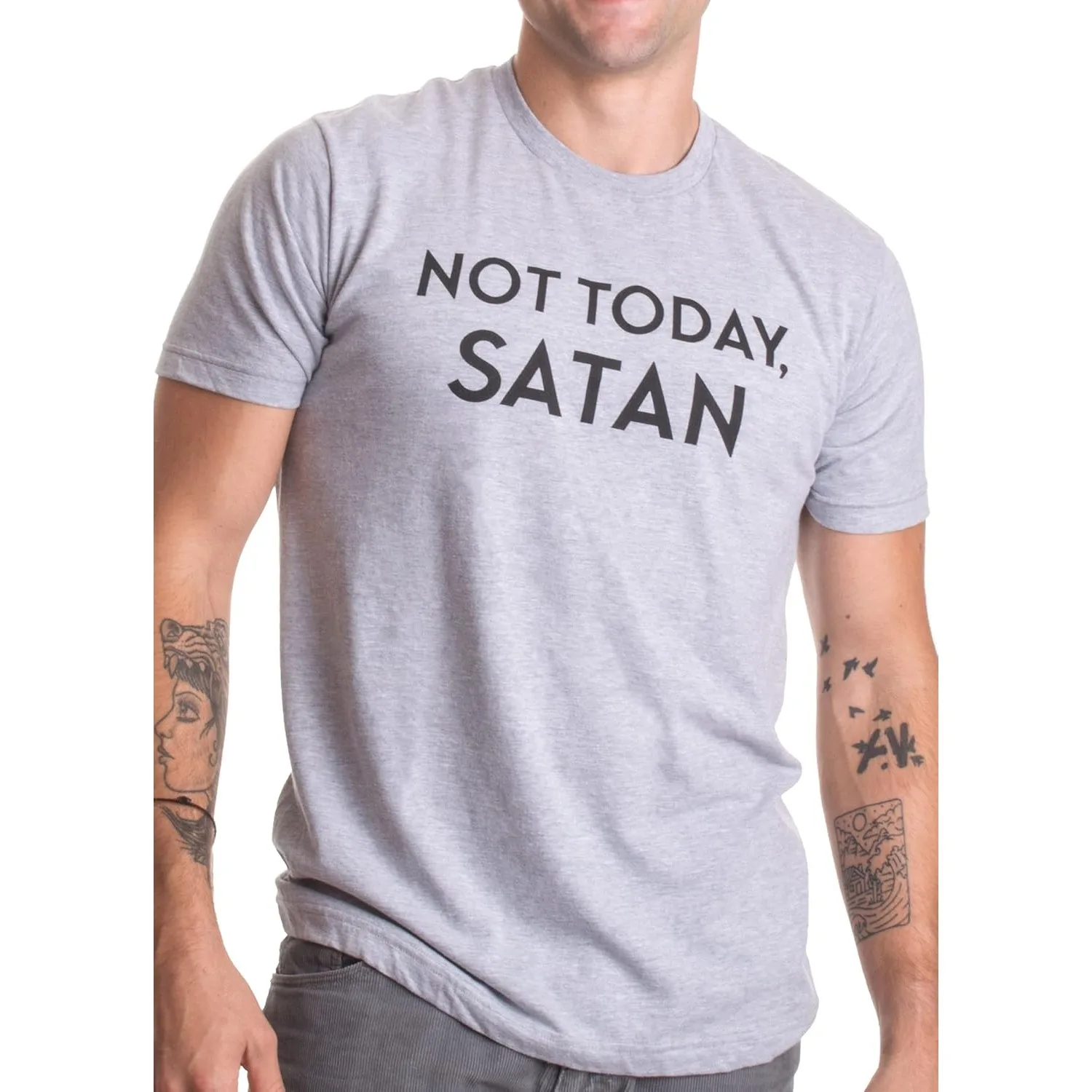 

Not Today, Satan | Funny Saying Witty Comment for Men or Women Humor T-Shirt