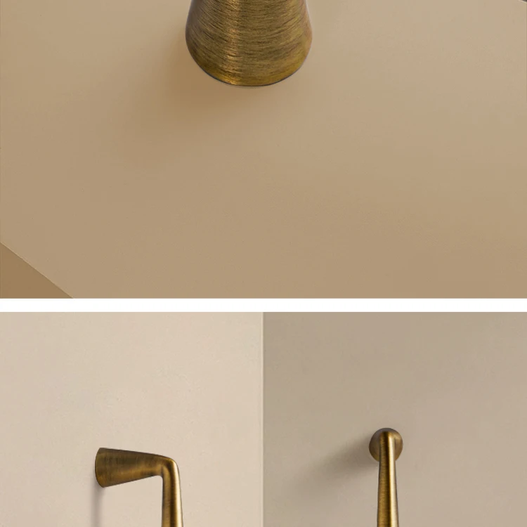 Dooroom Massiver Messing Luxus Antik Küchengriff Minimalistisches Design Stilvoller Schrank- und Kleiderschrankgriff Lange Hardware-Griffe – Detail 6