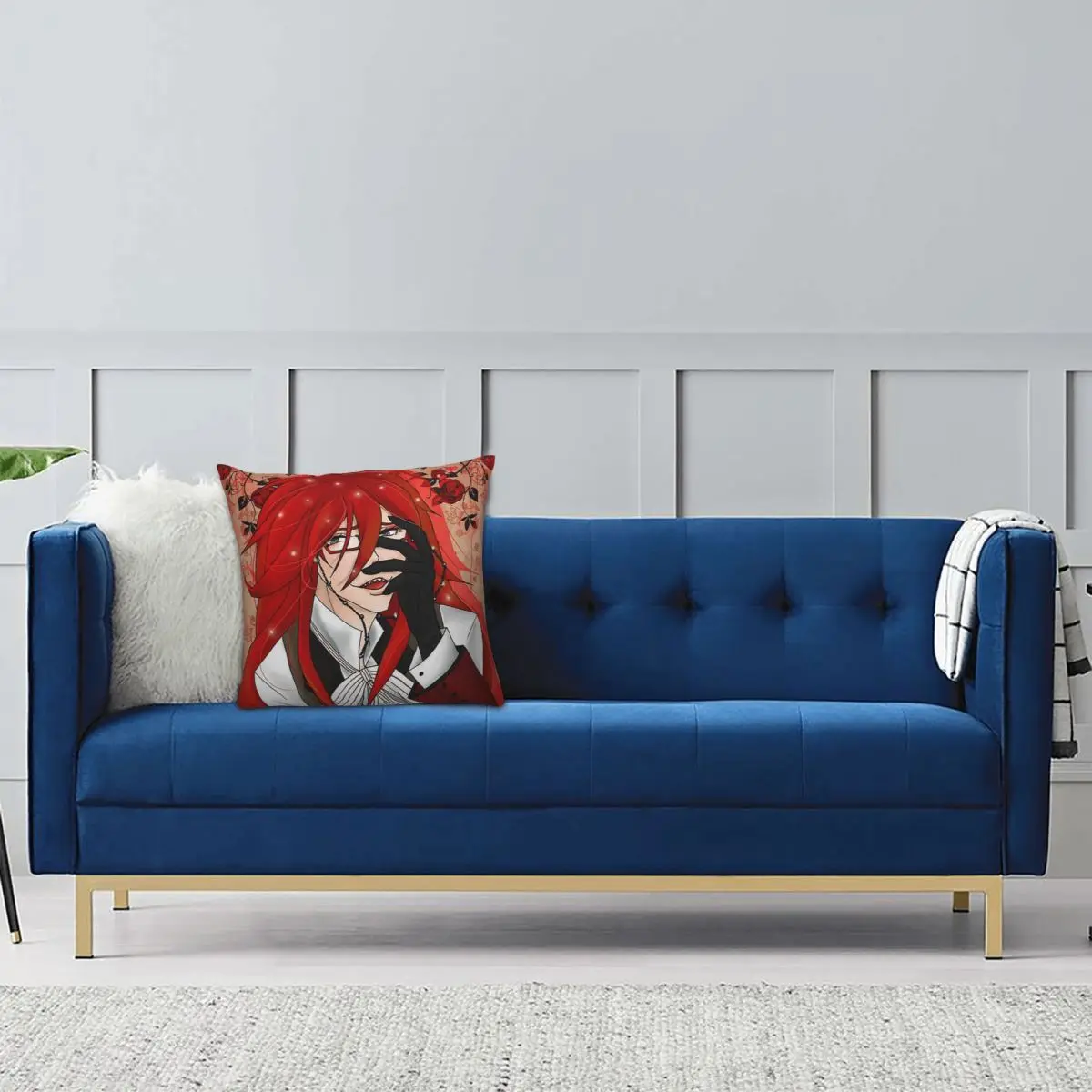 Adventure Anime Black Butler Square Pillowcase Pillow Cover Cushion Zip Decorative Comfort Throw Pillow for Home Sofa - view 2