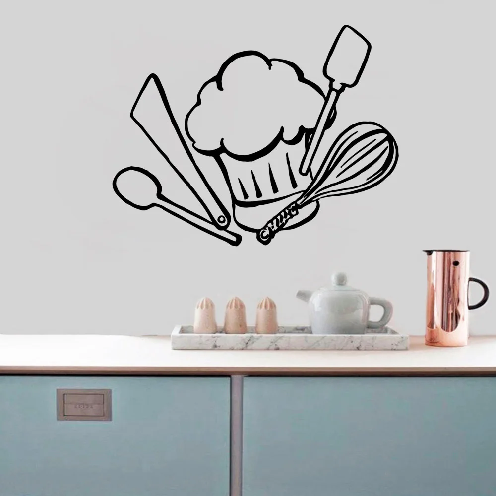 1 PC Diy kitchenwares Wall Stickers Self Adhesive Art Wallpaper Decor Living Room Bedroom Removable Decoration Accessories