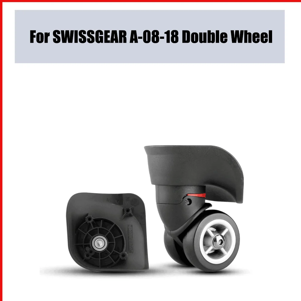 For SWISSGEAR A-08-18 Trolley Case Wheel Pulley Sliding Casters Universal Double Luggage Wheel Silent Smooth Wear-resistant