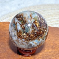 Healing Natural Crystal Phlogopite Sphere Golden Flashy Ball Painting Gemstones Mineral Energy Reiki Home Decorations Gift