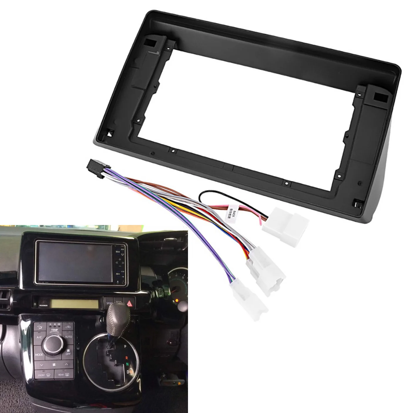 10 Inch 2Din Car Fascia for TOYOTA WISH 2009-2012 Stereo Fascias Panel Dash Mount Installation Car DVD Frame Kit