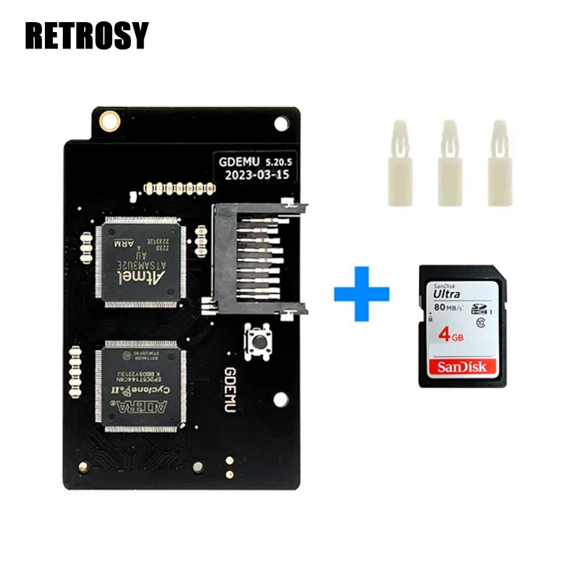 Ultima Version Gdemu SD Card Extender Mount Kit v5.15 Disk Replacement and SD Card Games for SEGA Dreamcast Plus 4GB SanDisk