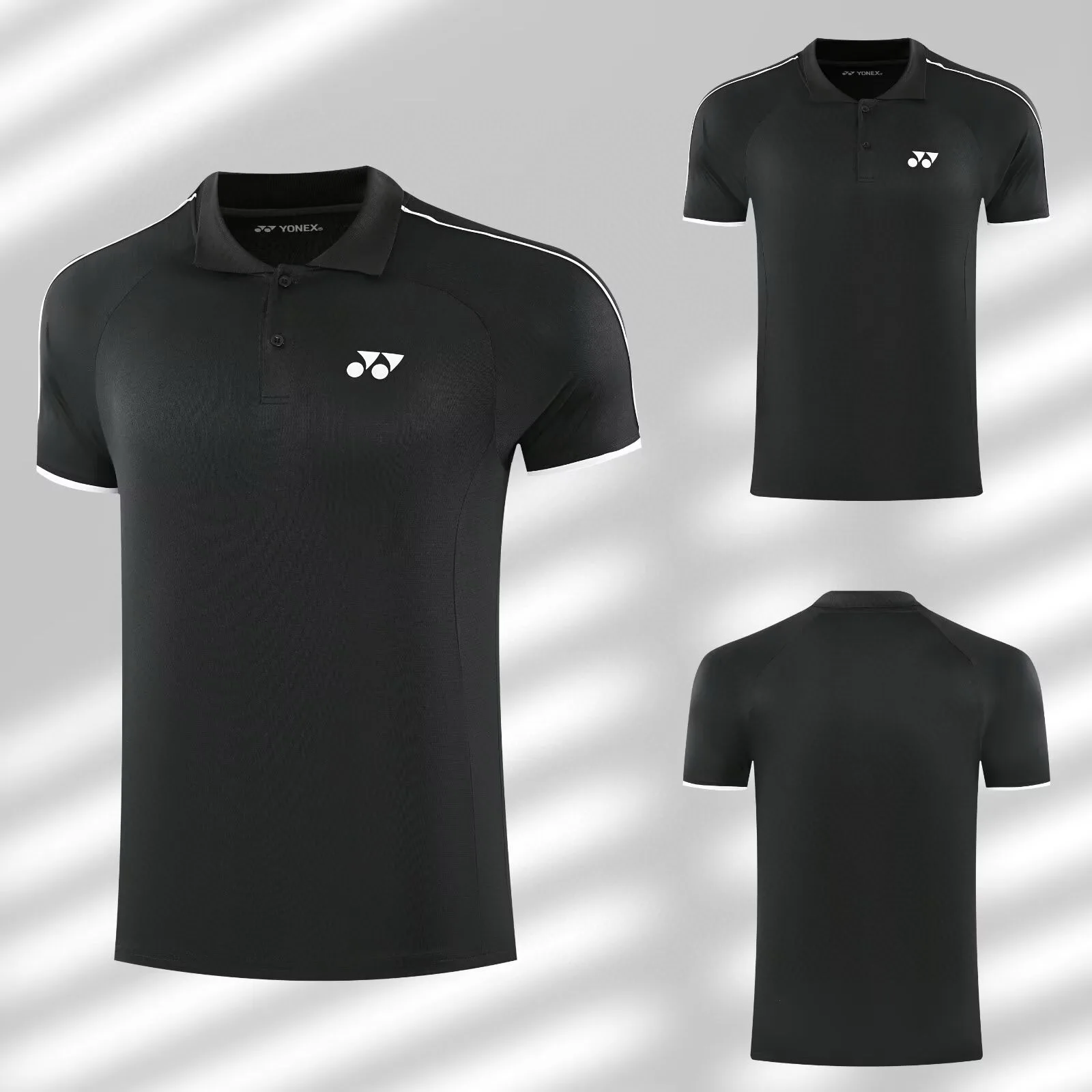 YONEX 2024 جديد بدلة كرة الريشة تنس التجفيف السريع تي شيرت قصير الأكمام امتصاص العرق إزالة الروائح الكريهة تنفس