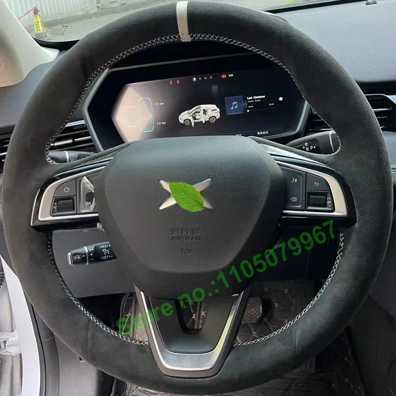 

DIY Hand-Stitched Non-slip PU Leather Car Steering Wheel Cover for Xiaopen Xpen G3 2019-2022 P5 2021-2024 Interior Accessories