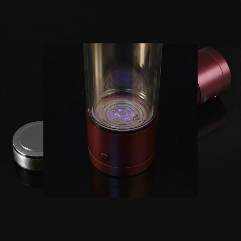 زجاجة مولد مياه غنية بالهيدروجين، هيكل زجاجي، SPE & PEM، صانع حجرة مزدوجة