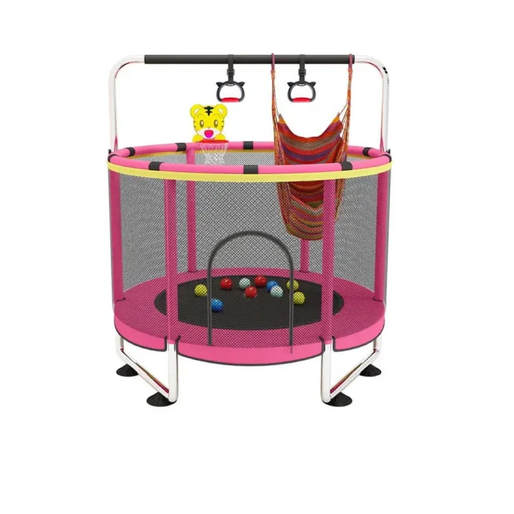 

Children's Indoor Trampoline Play Rotation Jumping Toys Cheap Modern Park Yard Children's Toy Trampoline with Anti-rolloverprom
