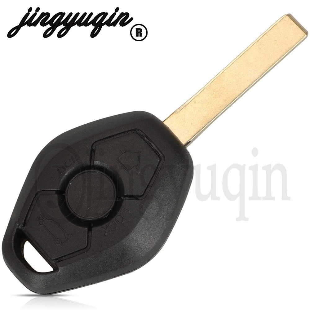 jingyuqin 315LP/315/433/868Mhz With ID46-7953 Chip 3 Buttons For BMW CAS2 System 3/5 7 Series Fob Remote Car Key HU58 HU92 Blade