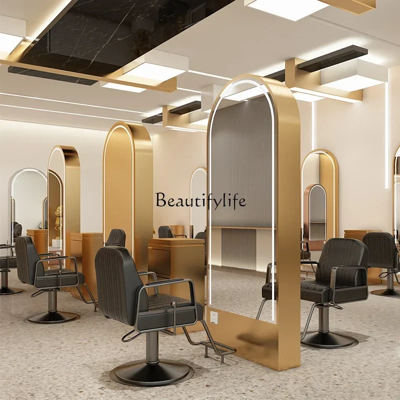 For Hair Salon Vertical Double-Sided Thickened Floor Hair Salon Dressing Table