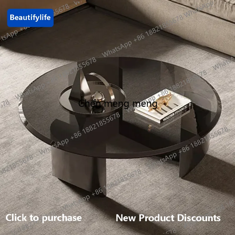 

Стеклянный журнальный столик C139 класса люкс, современный декор для гостиной, дизайнерский, для книг, приставной столик для кухни, письменный стол, приставная мебель для дома