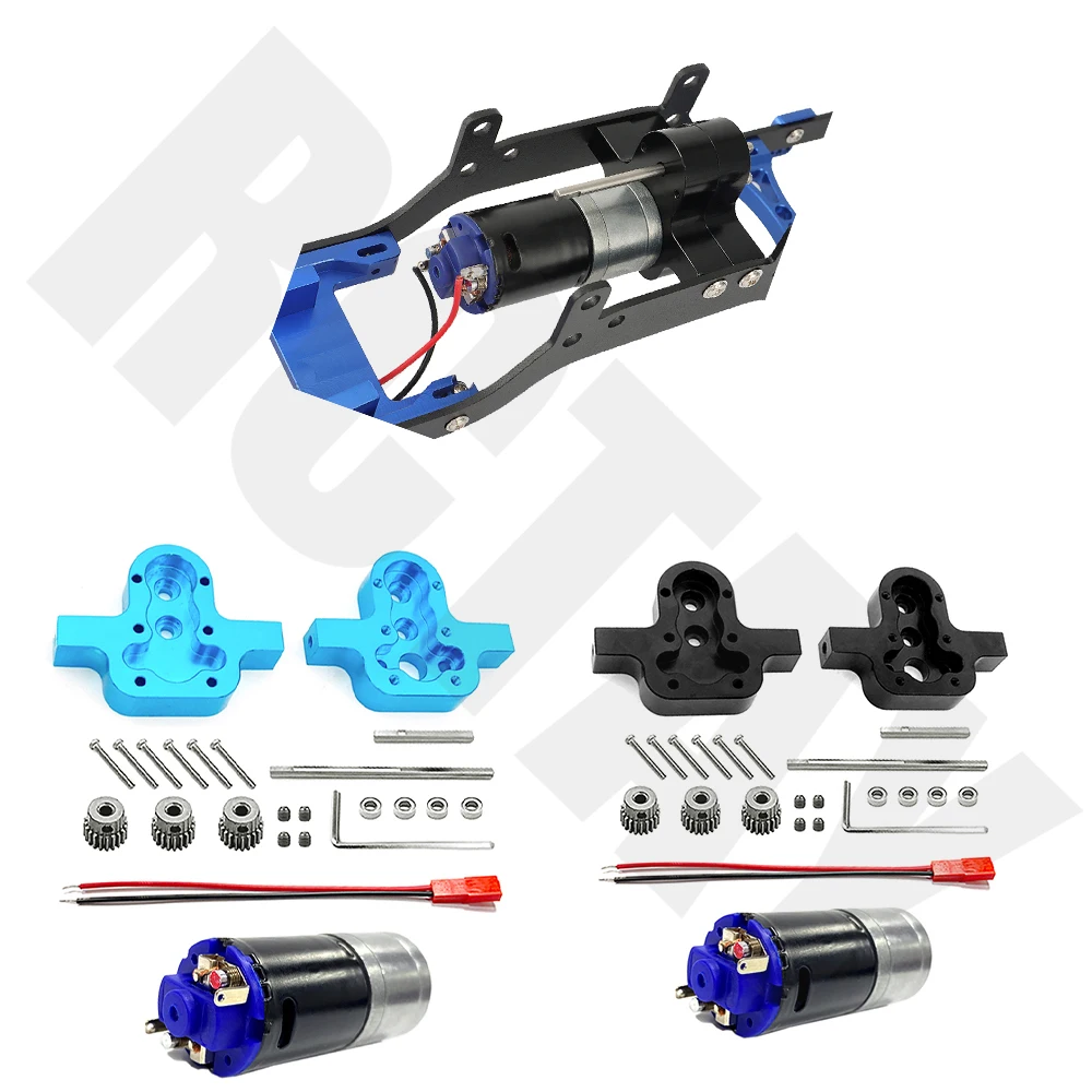 RCTAY Metal 370 silnik części skrzyni biegów do WPL C14 C24 B1 B24 B36 MN D90 D96 D99 MN98 MN99S części do ulepszenia samochodów zdalnie sterowanych