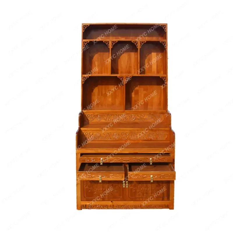 Buddhist niche table for home use modern style table incense case Buddha statue cabinet