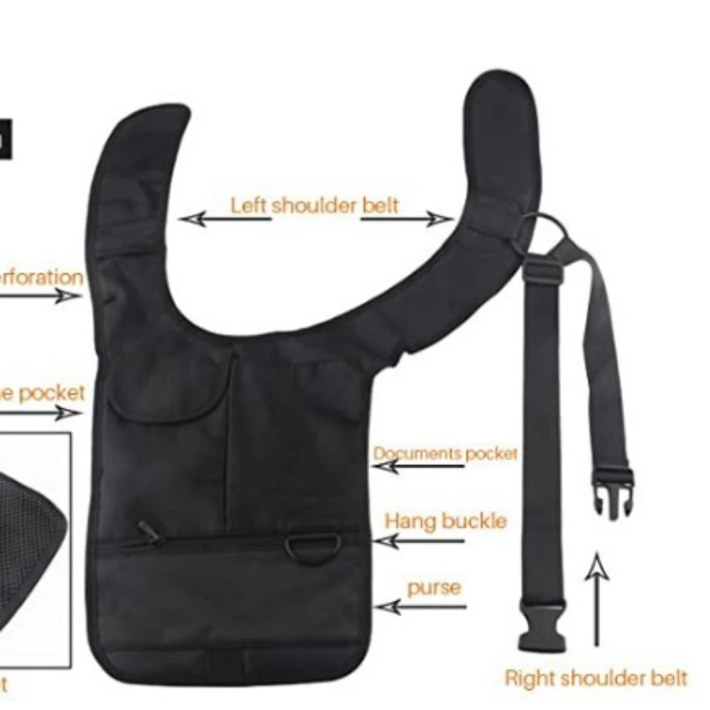 

Underarm shoulder bag, single-shoulder wallet, hidden bag, multi-functional safe storage shoulder sleeve bag