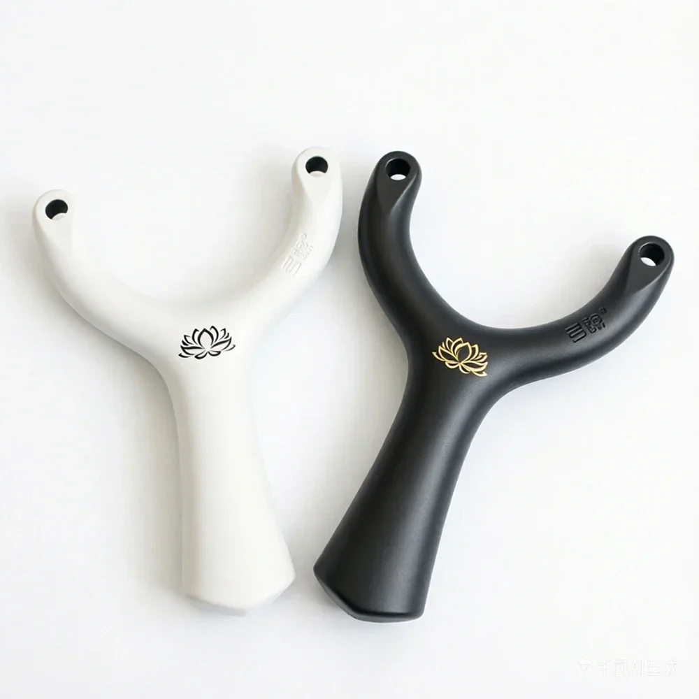 Reinforced ABS Resin Slingshot Competition Special High-power Slingshot Outdoor Hunting Shooting Slingshot Black and White
