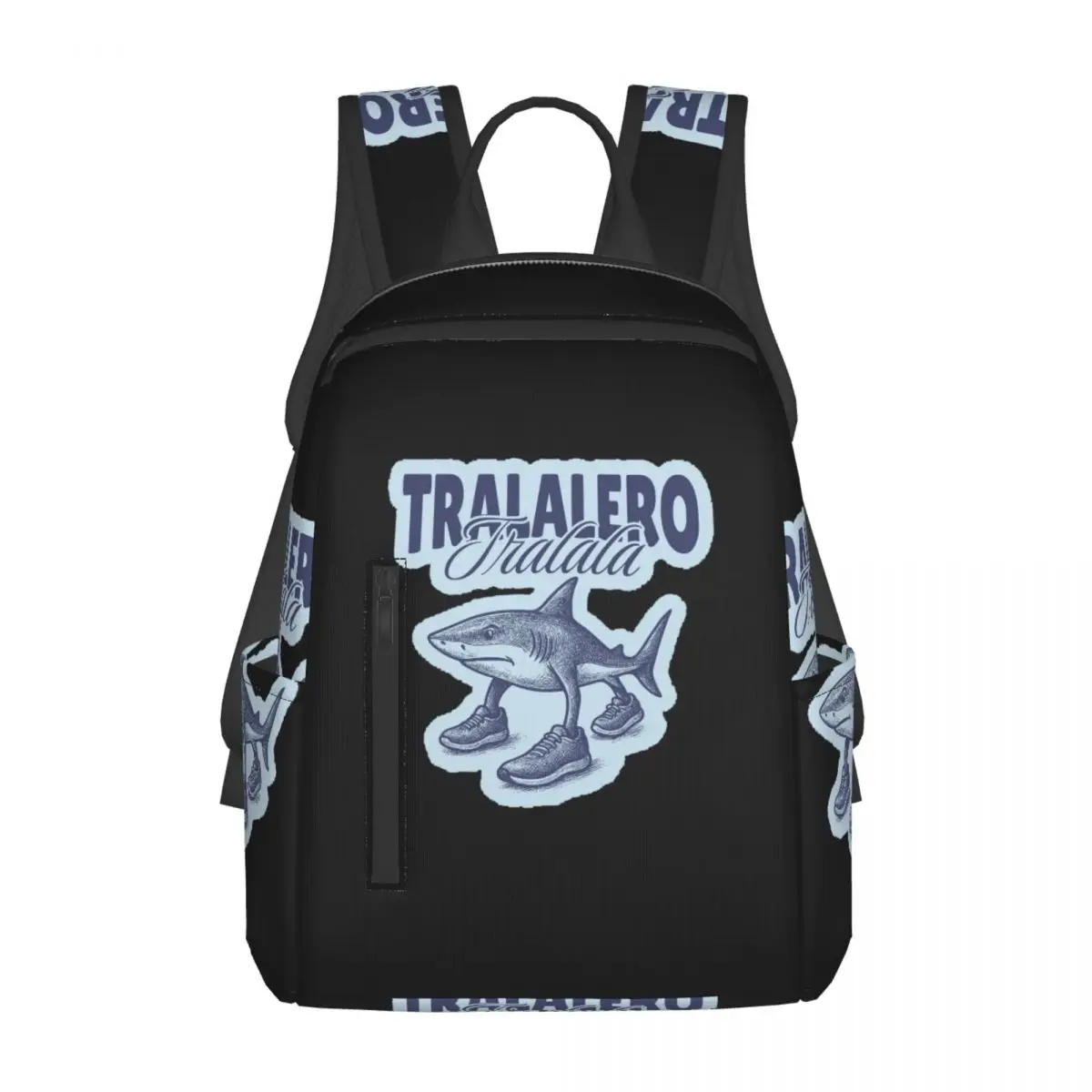 Tralalero Tralala Shark Italian Brainrot Backpack Daypack Large Capacity Kids BookBag School Bag Shoulder Bags for Men Women