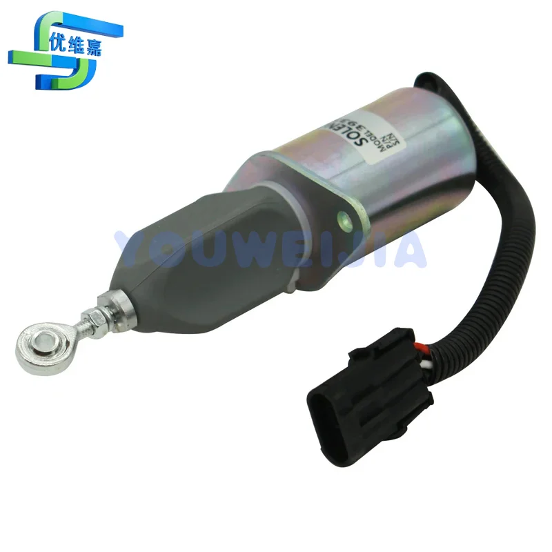 12V New Fuel Shutoff Shutdown Solenoid 4946639 3931570 3935649 SA-4765-12 for 94-98 Dodge RAM Diesel Engine 5.9L 8.3L Cummins