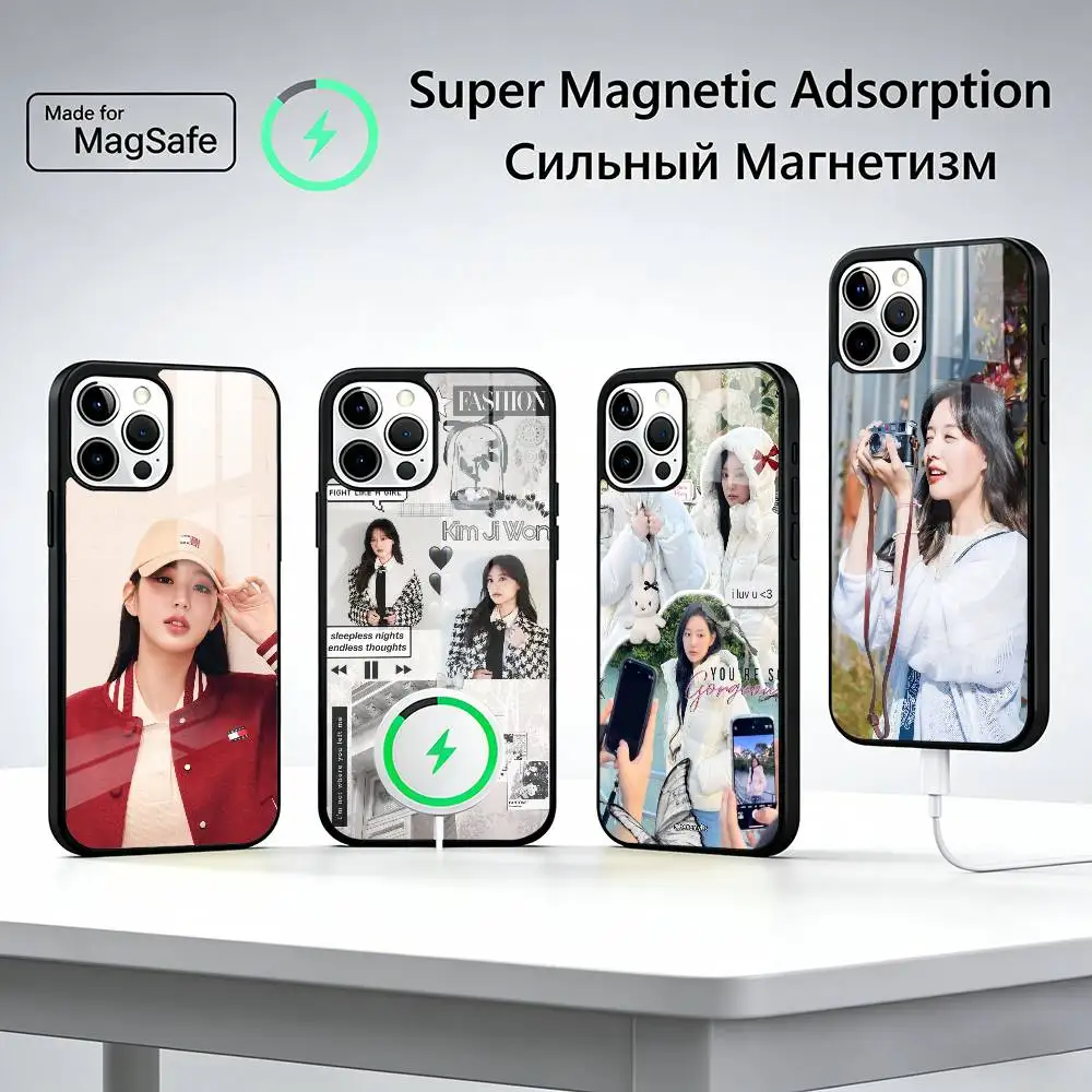 

Kim Ji-won Hot Korea Actress Phone Case For iPhone17,16,15,14,13,12,11 Plus,Pro Max, New Magnetic Wireless Charging