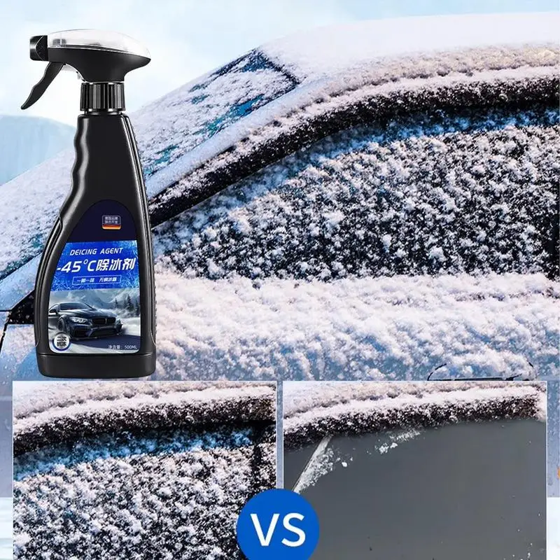 Deicer Spray 500ml Środek do usuwania lodu Spray do topienia Odśnieżanie Odśnieżanie Płyn do czyszczenia szkła w sprayu do szyb przednich