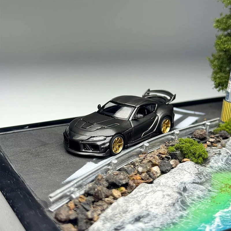 POPRACE 1:64 Scale Supra A90 Alloy Car Model For Collection Display & Holiday Gifts Toys