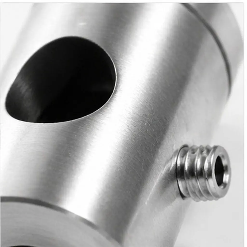 2Pcs Stainless Steel Handrail Bracket Robust Round Tube Connector for Stairs Balconies Outdoor Residential Commercial Guardrail