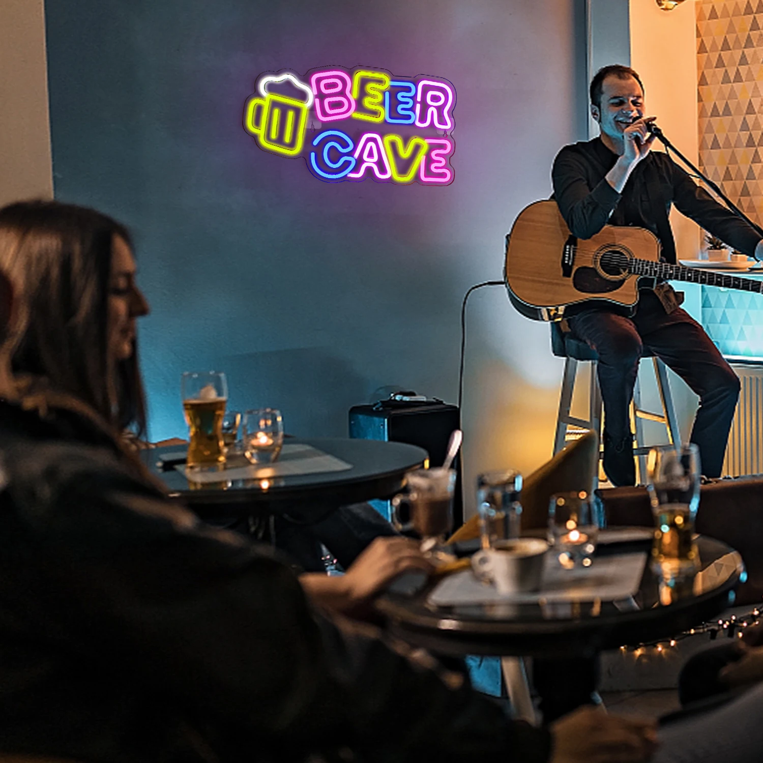 Beer Neon Signs Neon Signs for Wall Decor Neon Signs Beer Shop Room Decor Restaurant Bar Hotel Party LED Neon Signs 5V USB