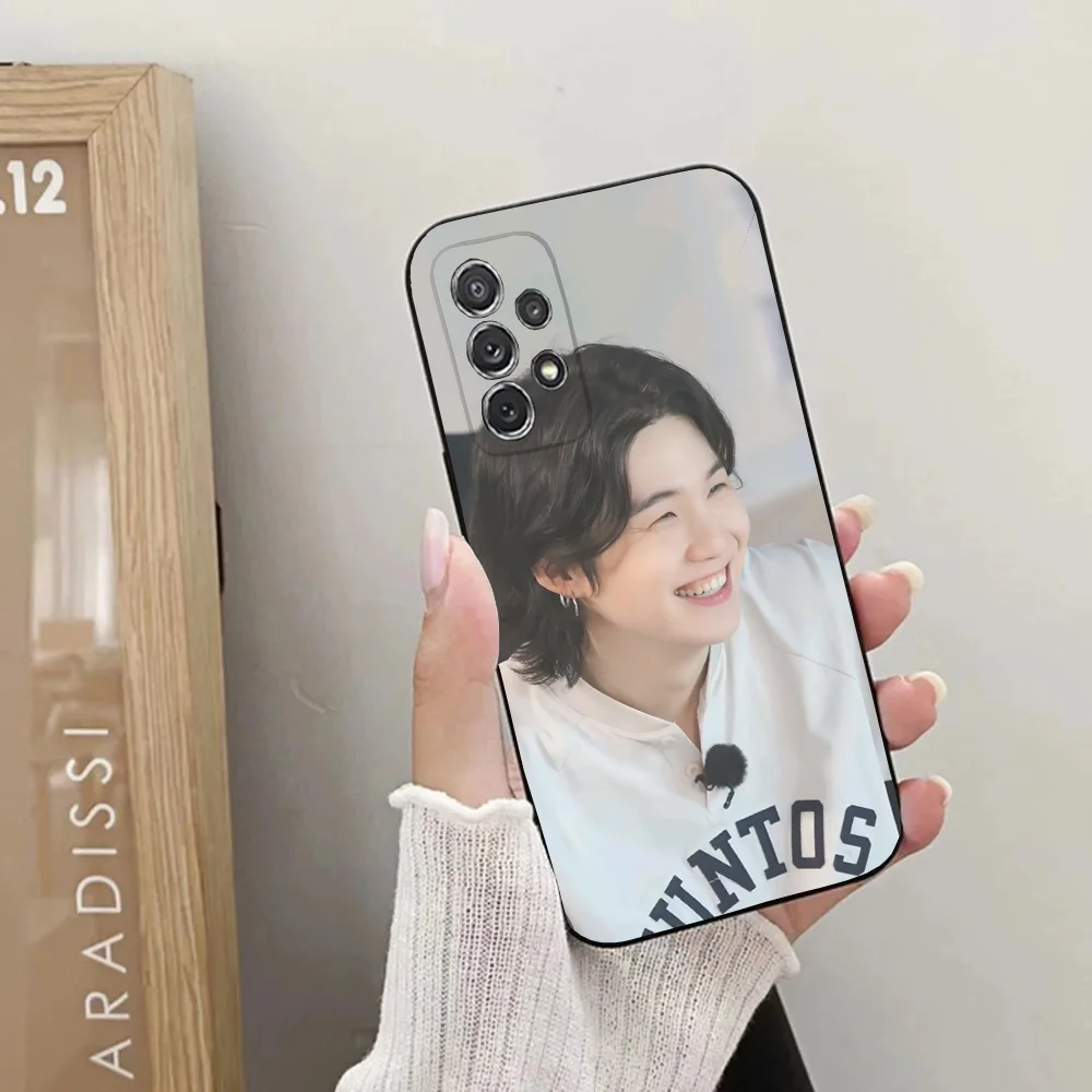 A-Agust D Yoongi S-Suga Phone Case For Samsung Galaxy A20,A21s,A22,A31,A32,A52,A53,A72,73,A80,A91Soft Black Cover