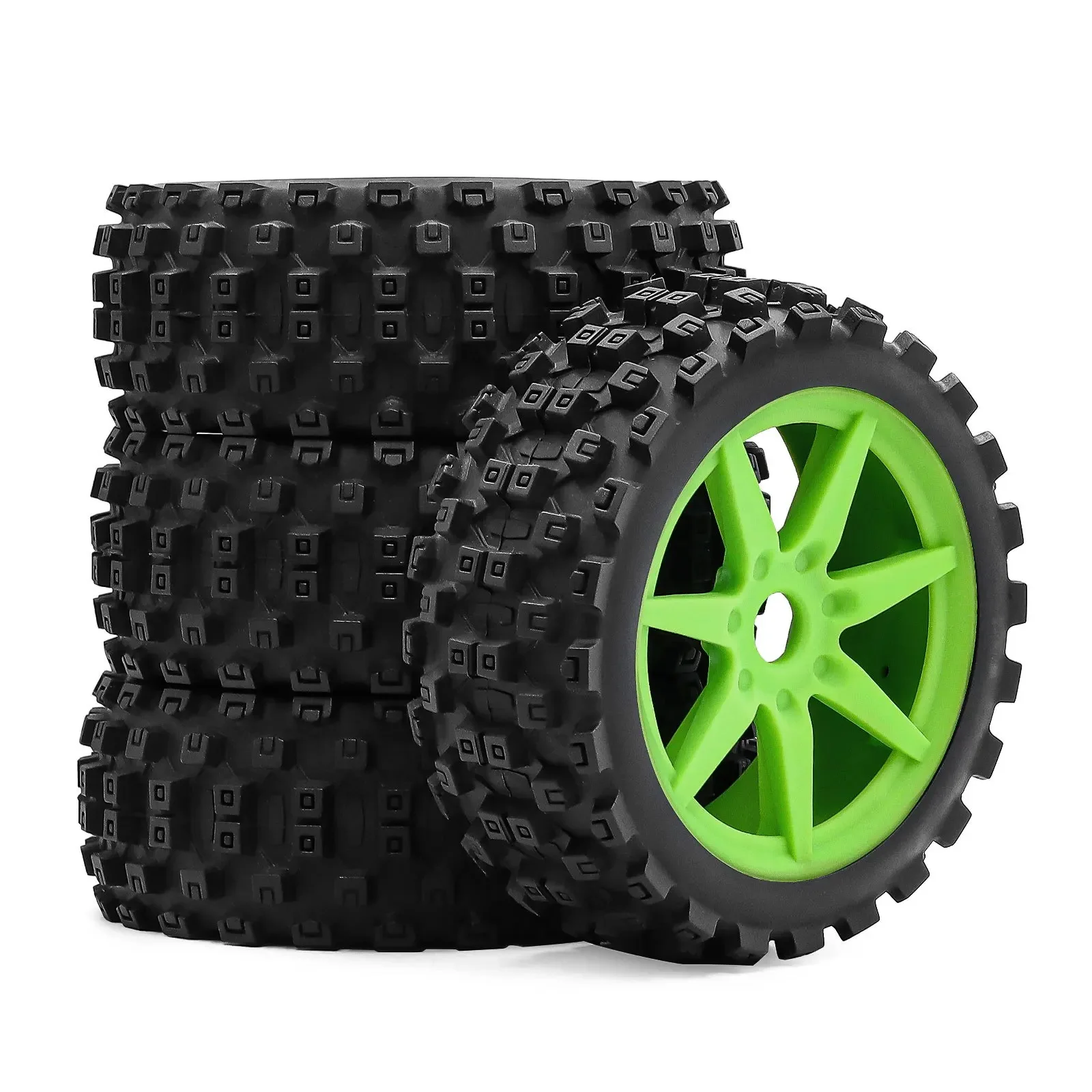 

Durable 1/10 Short Course SCT Wheel Tire Assembly Universal Multi Hex Adapters Heavy Duty Upgrade for Traxxas Slash ARRMA Senton
