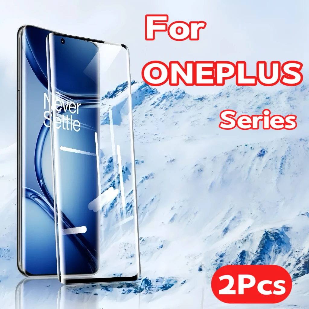 

2Pcs Screen Protector for OnePlus 13 12 11r 11 10 9 8 Pro Ace with Installation Kit Not Tempered Glass