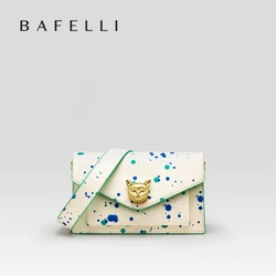 BAFELLI-Traverse à rabat en cuir de marque de luxe, tendance, sac à main, obturateur, style ER, design original, ocaBAGS, 2024