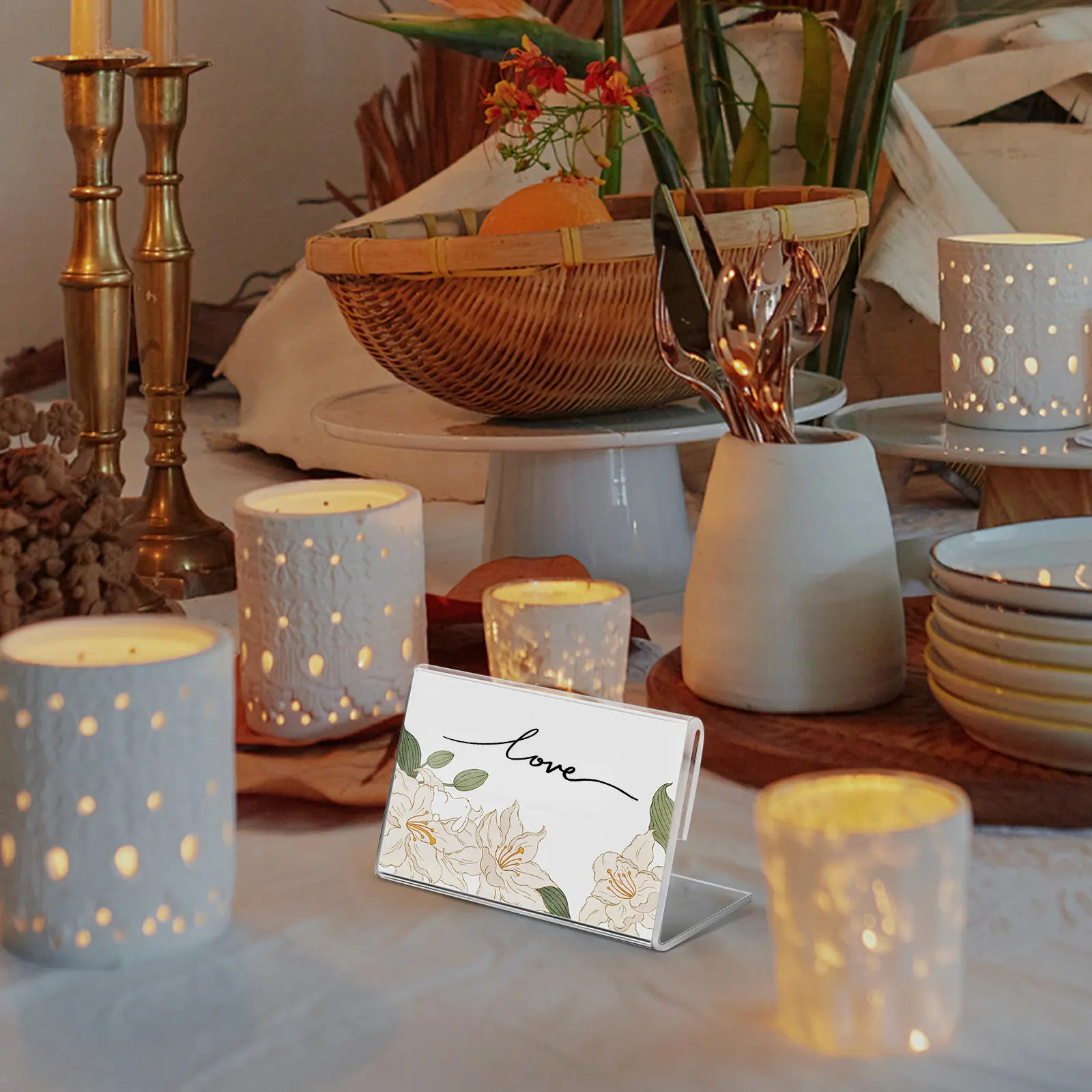 

Набор из 40 акриловых держателей для табличек и ценников: универсальные, устойчивые, вертикальные подставки для этикеток, меню и вывесок в магазинах